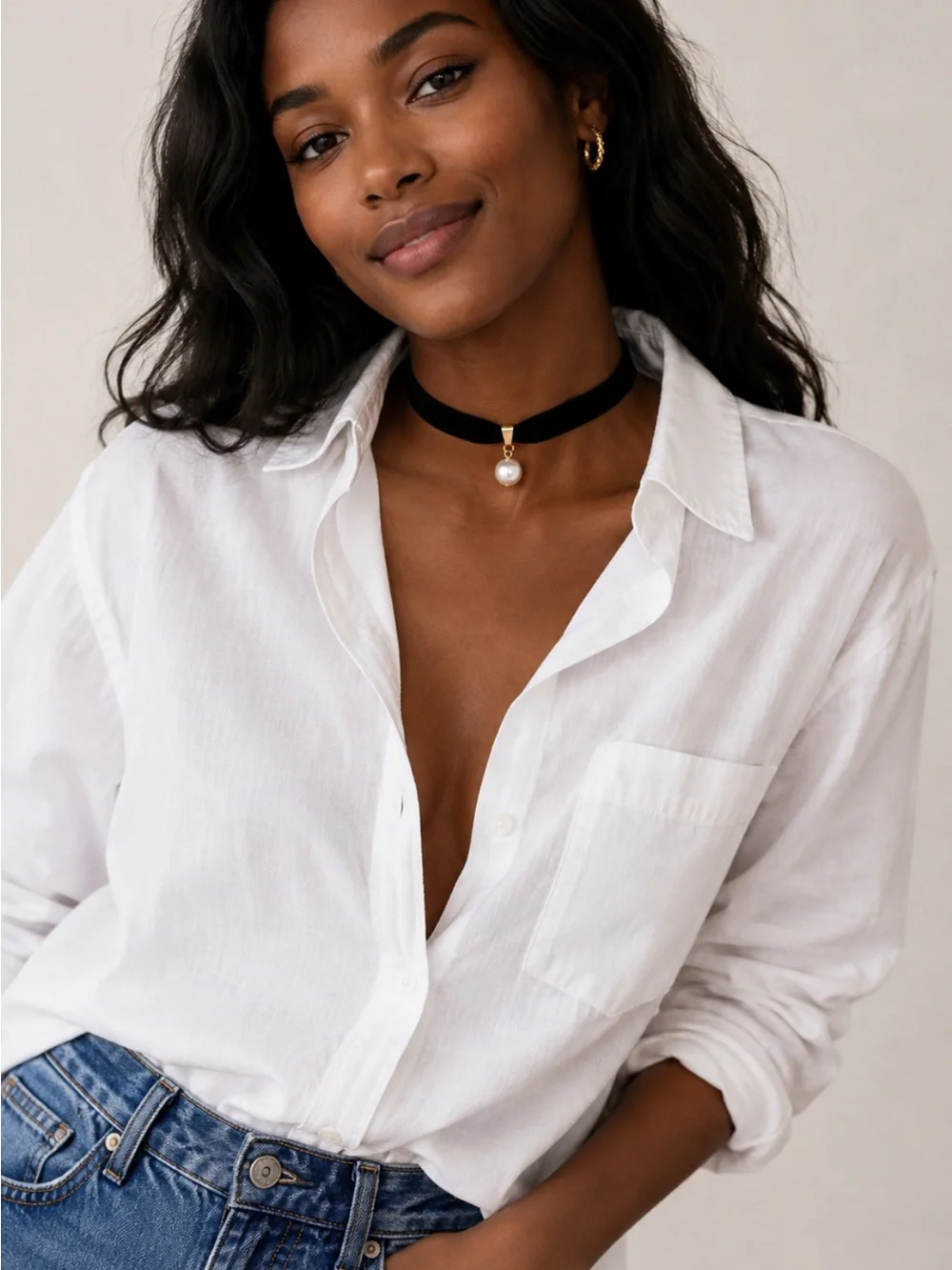 New! Black Velvet Choker Necklace NWOT 1070
